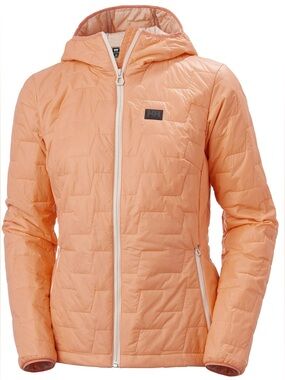 NWT Helly Hansen Women’s Lila Loft Orange Crème Quilted Hooded Puffer Jacket XS